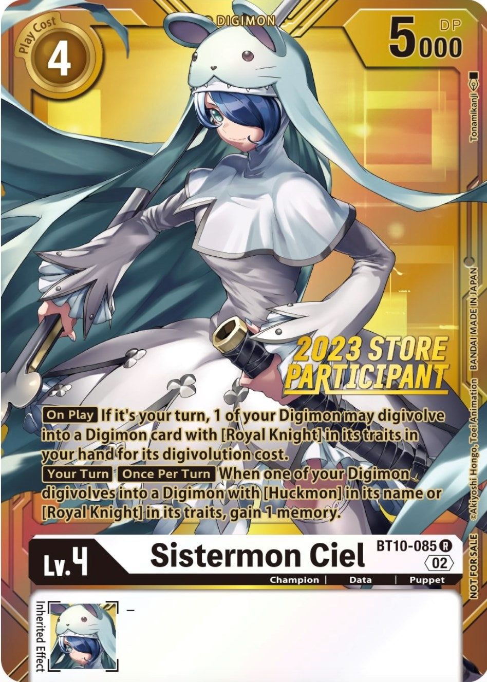 Image for Sistermon Ciel (2023 Store Participant) (BT10-085 R) (BT10) - Digimon Card Game