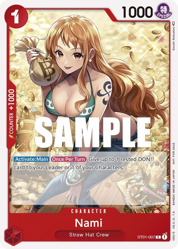 Image for Nami (Tournament Pack Vol. 3) [Participant] (ST01-007) (OP-PR) - One Piece Card Game