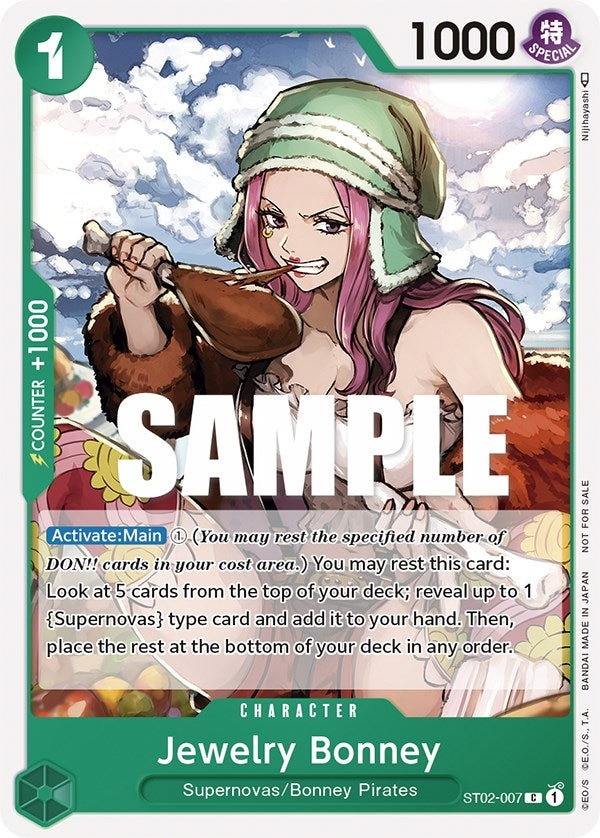 Image for Jewelry Bonney (Tournament Pack Vol. 3) [Participant] (ST02-007) (OP-PR) - One Piece Card Game