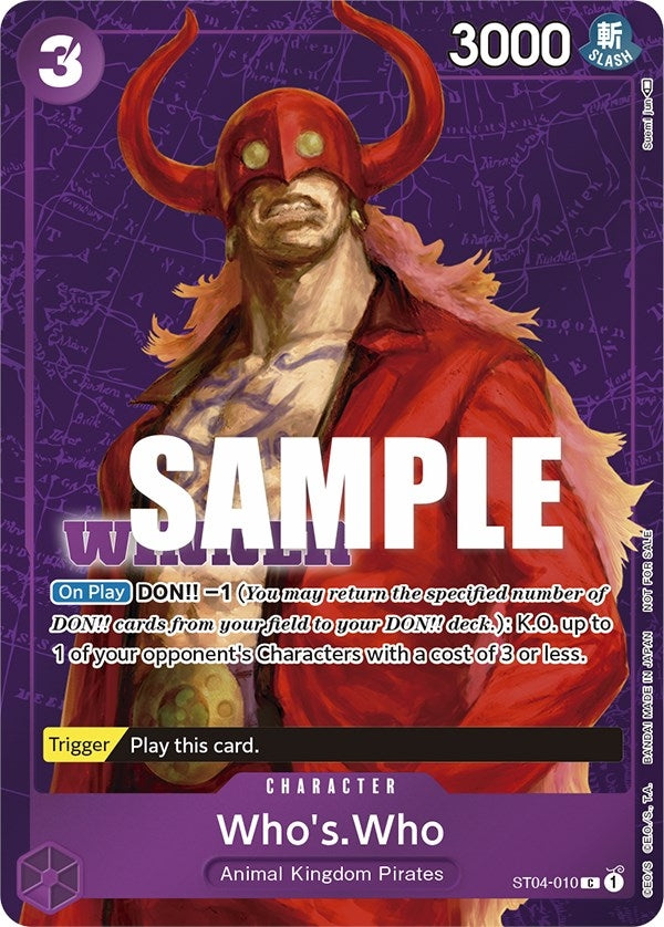 Image for Who's.Who (Tournament Pack Vol. 3) [Winner] (ST04-010) (OP-PR) - One Piece Card Game