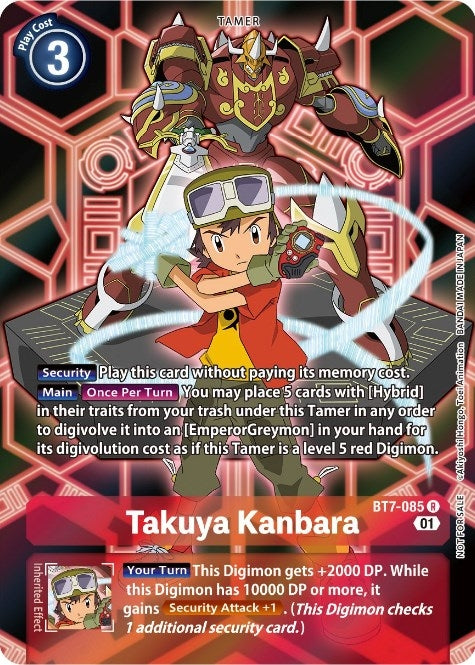 Image for Takuya Kanbara (D-Scanner Alternate Art) (BT7-085 R) (BT07) - Digimon Card Game