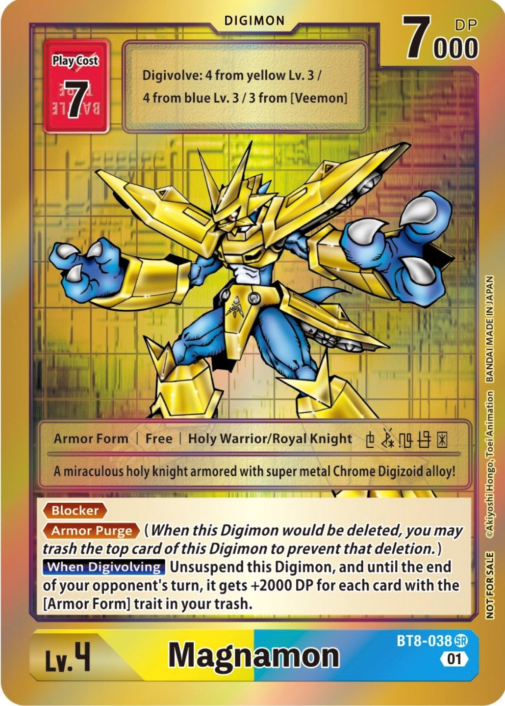 Image for Magnamon (Tamer Party -Special-) (BT8-038 SR) (BT08) - Digimon Card Game