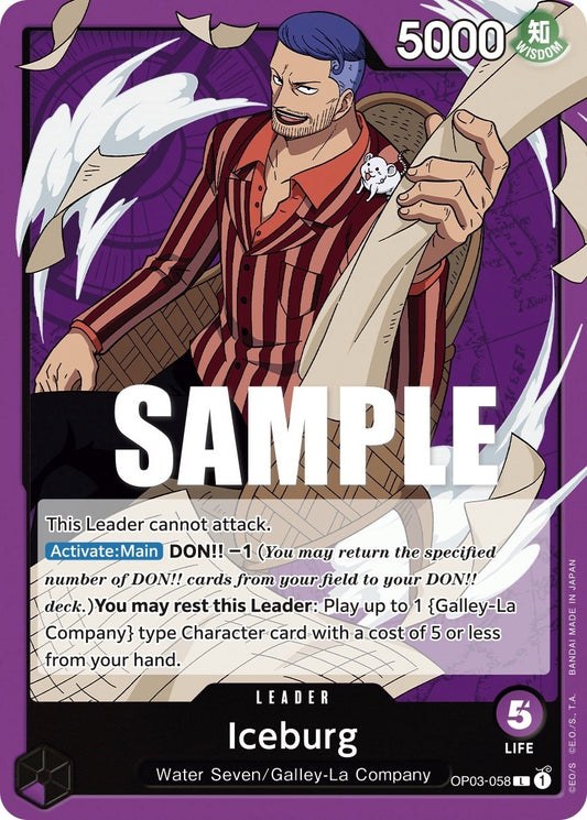 Image for Iceburg (OP03-058) (OP03) - One Piece Card Game