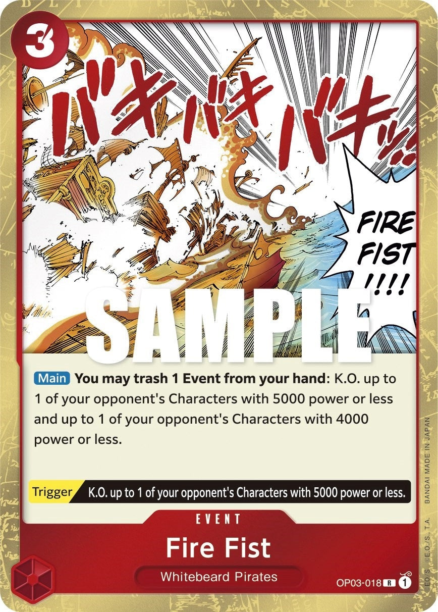 Image for Fire Fist (OP03-018) (OP03) - One Piece Card Game