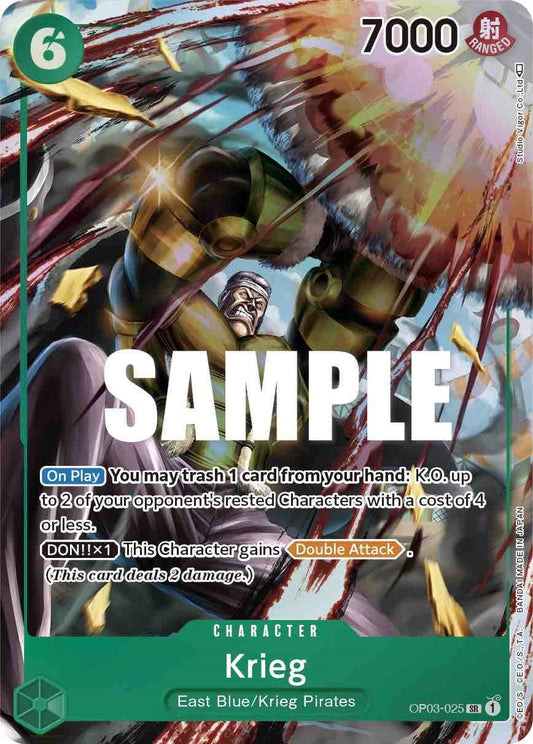 Image for Krieg (Alternate Art) (OP03-025) (OP03) - One Piece Card Game