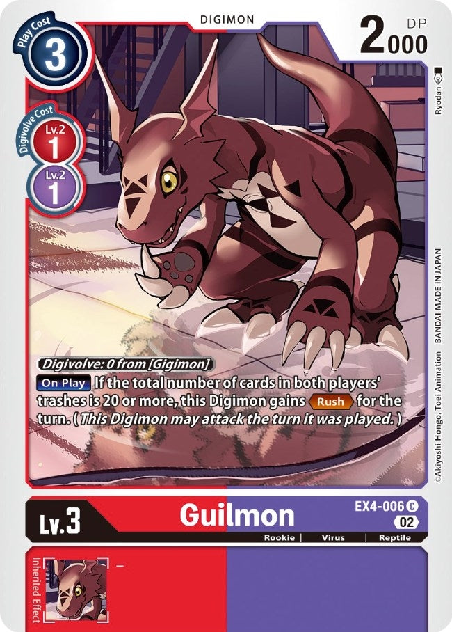 Image for Guilmon (EX4-006 C) (EX04) - Digimon Card Game