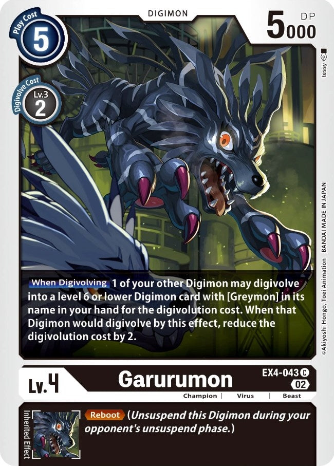 Image for Garurumon (EX4-043 C) (EX04) - Digimon Card Game