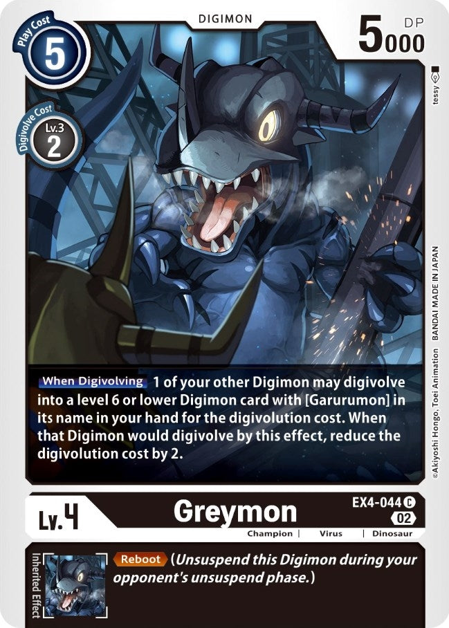 Image for Greymon - EX4-044 (EX4-044 C) (EX04) - Digimon Card Game