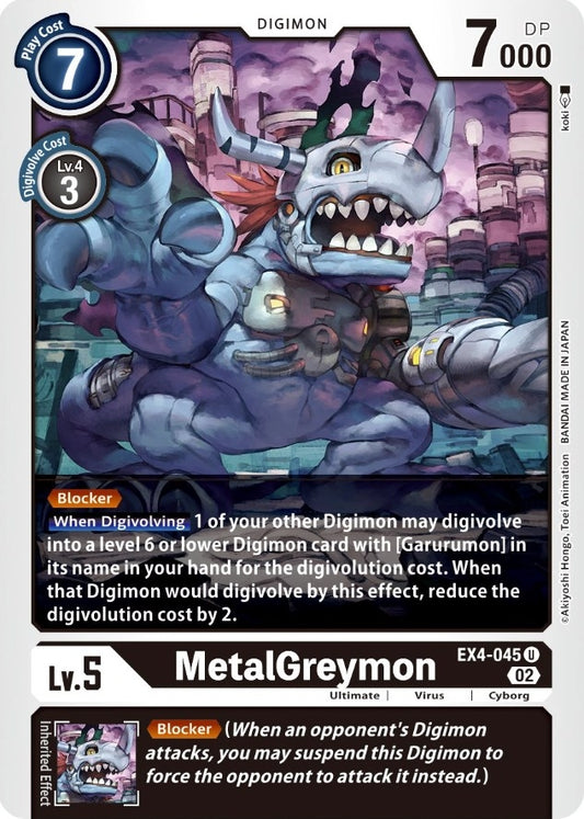 Image for MetalGreymon - EX4-045 (EX4-045 U) (EX04) - Digimon Card Game