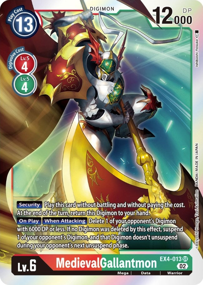 Image for MedievalGallantmon (EX4-013 SR) (EX04) - Digimon Card Game