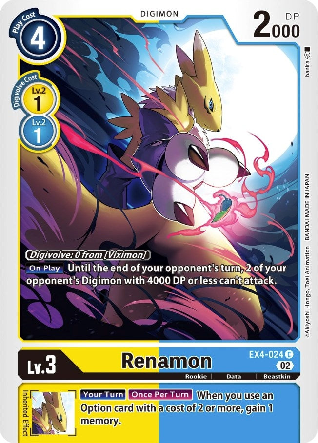 Image for Renamon (EX4-024 C) (EX04) - Digimon Card Game
