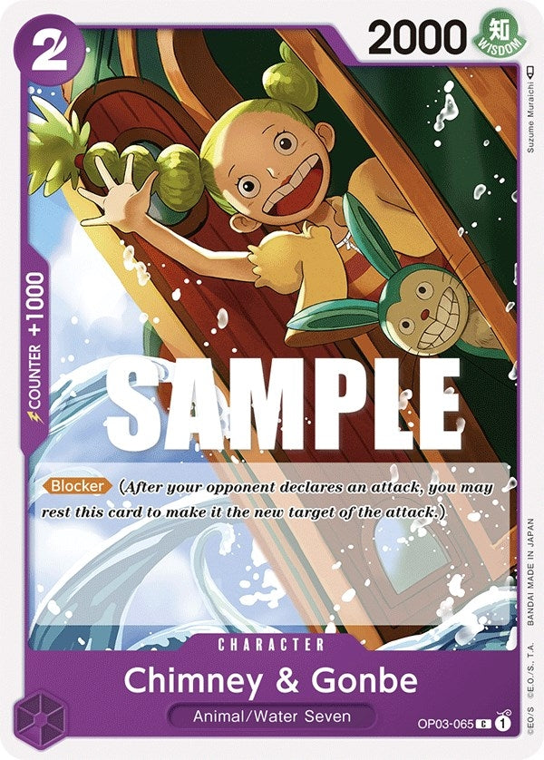 Image for Chimney & Gonbe (OP03-065) (OP03) - One Piece Card Game