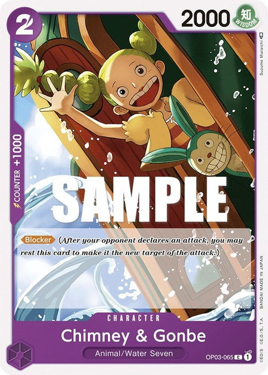 Image for Chimney & Gonbe (OP03-065) (OP03) - One Piece Card Game