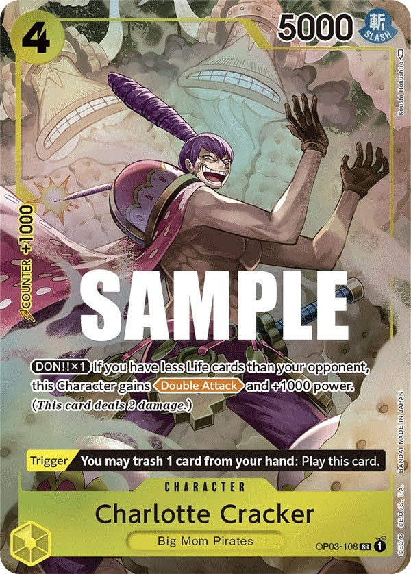 Image for Charlotte Cracker (Alternate Art) (OP03-108) (OP03) - One Piece Card Game