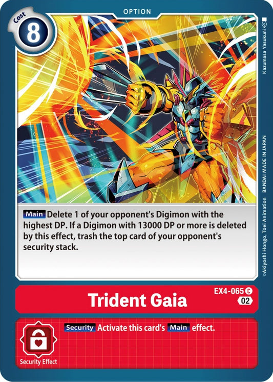 Image for Trident Gaia (EX4-065 C) (EX04) - Digimon Card Game