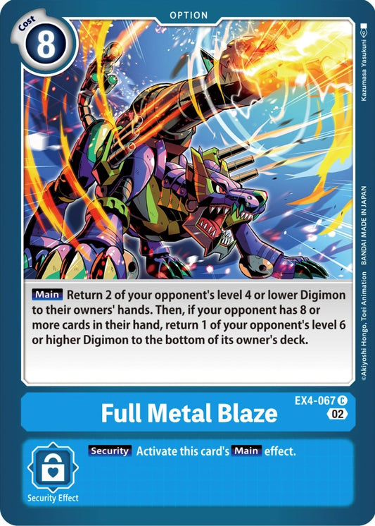 Image for Full Metal Blaze (EX4-067 C) (EX04) - Digimon Card Game