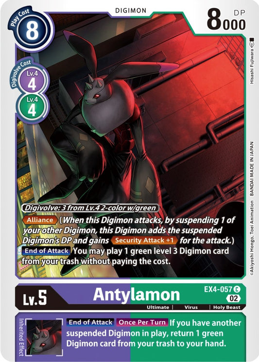 Image for Antylamon - EX4-057 (EX4-057 C) (EX04) - Digimon Card Game