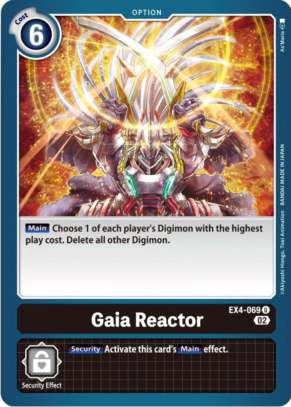 Image for Gaia Reactor (EX4-069 U) (EX04) - Digimon Card Game
