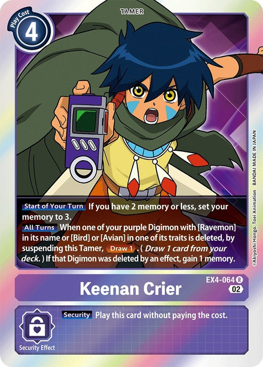 Image for Keenan Crier (EX4-064 R) (EX04) - Digimon Card Game