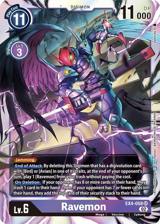 Image for Ravemon (EX4-058 SR) (EX04) - Digimon Card Game