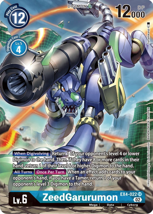 Image for ZeedGarurumon (Alternate Art) (EX4-022 SR) (EX04) - Digimon Card Game