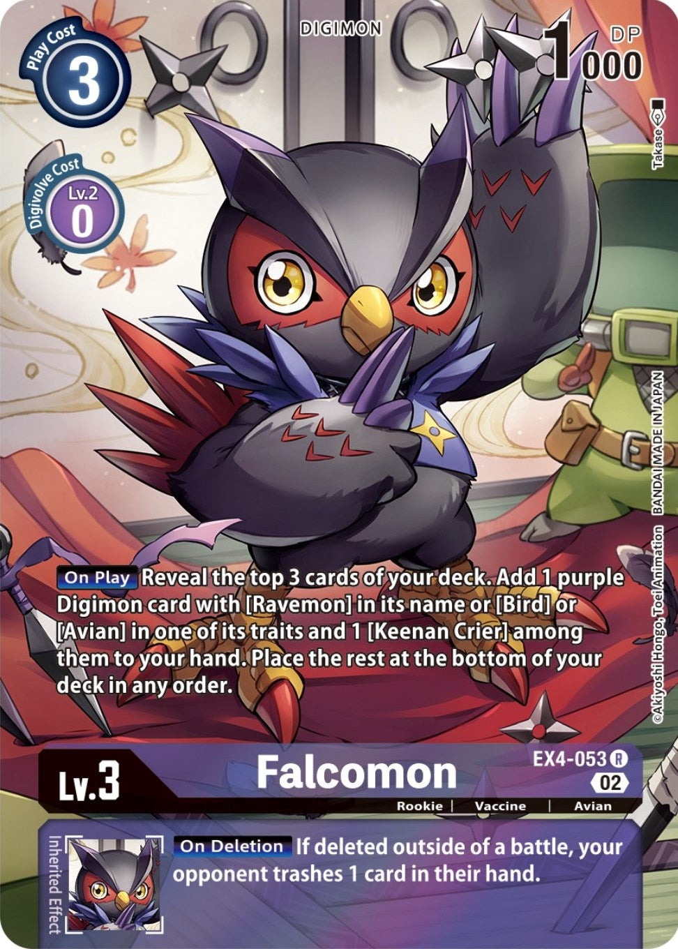 Image for Falcomon (Alternate Art) (EX4-053 R) (EX04) - Digimon Card Game