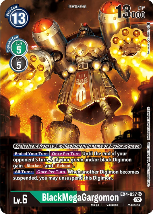 Image for BlackMegaGargomon (Alternate Art) (EX4-037 SR) (EX04) - Digimon Card Game