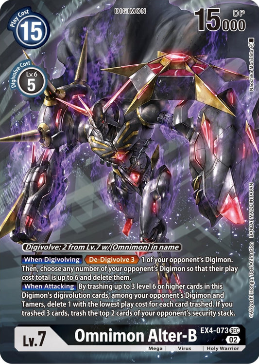 Image for Omnimon Alter-B (Alternate Art) (EX4-073 SEC) (EX04) - Digimon Card Game