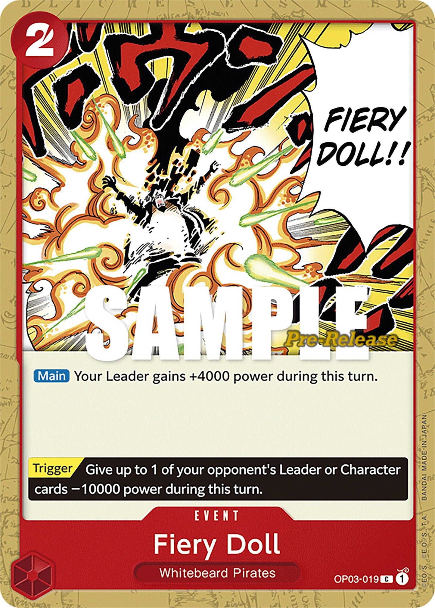 Image for Fiery Doll (OP03-019) (OP03 PRE) - One Piece Card Game