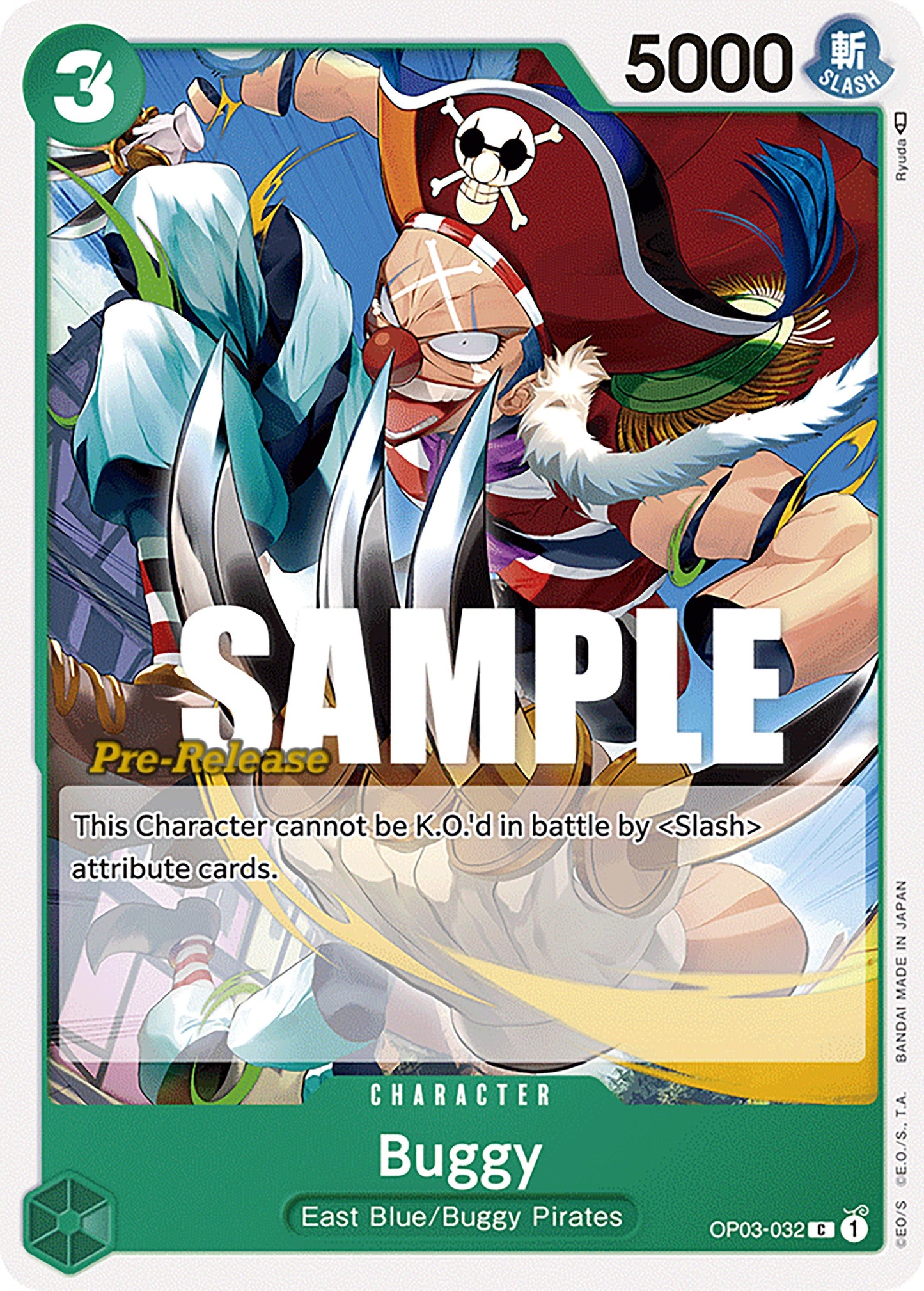 Image for Buggy (032) (OP03-032) (OP03 PRE) - One Piece Card Game
