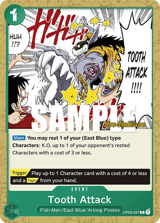 Image for Tooth Attack (OP03-037) (OP03 PRE) - One Piece Card Game
