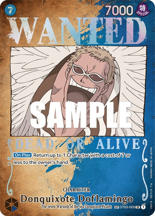 Image for Donquixote Doflamingo (Wanted Poster) (ST03-009) (OP03) - One Piece Card Game