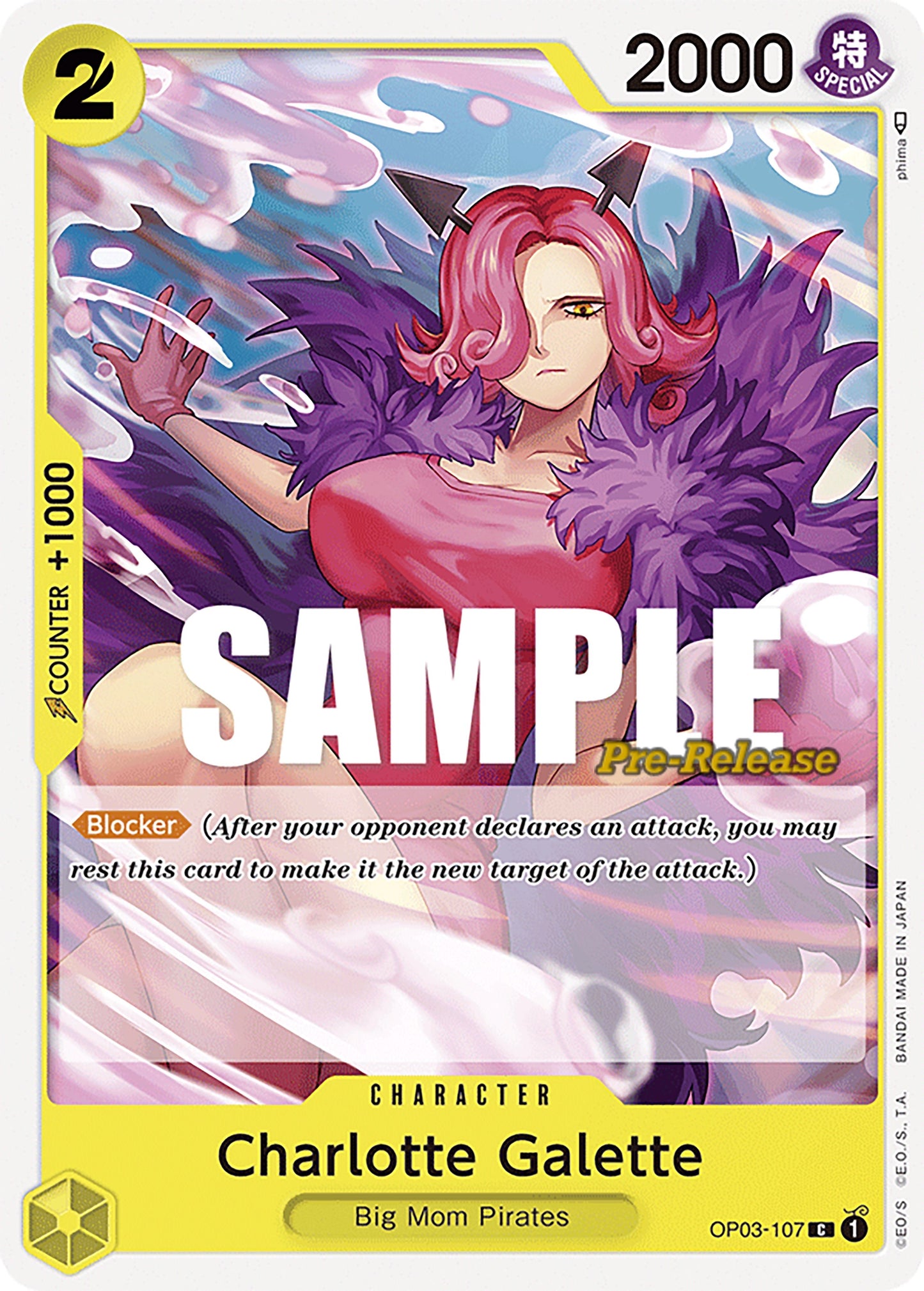 Image for Charlotte Galette (OP03-107) (OP03 PRE) - One Piece Card Game