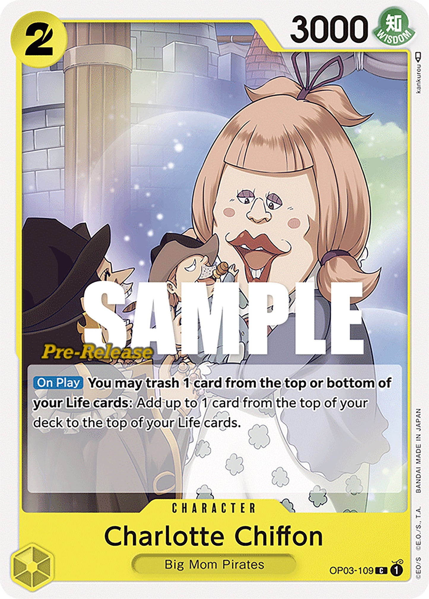 Image for Charlotte Chiffon (OP03-109) (OP03 PRE) - One Piece Card Game
