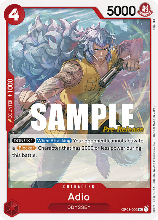 Image for Adio (OP03-002) (OP03 PRE) - One Piece Card Game