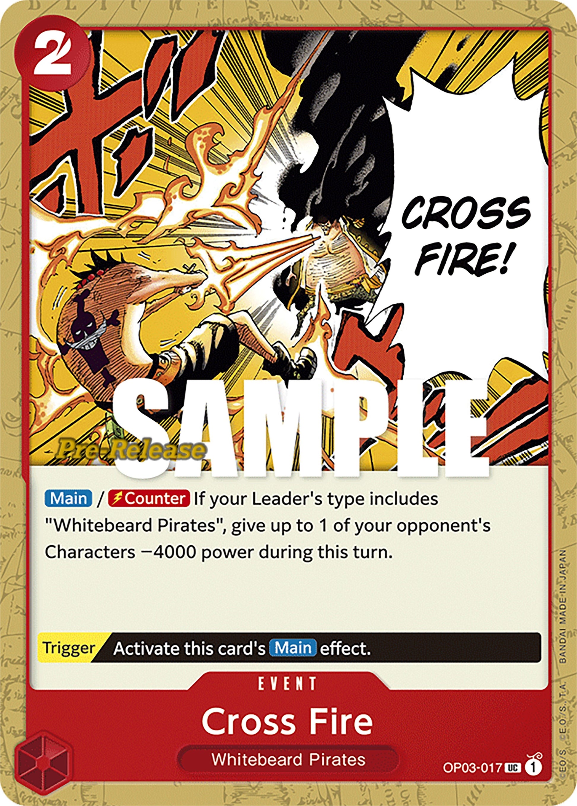 Image for Cross Fire (OP03-017) (OP03 PRE) - One Piece Card Game