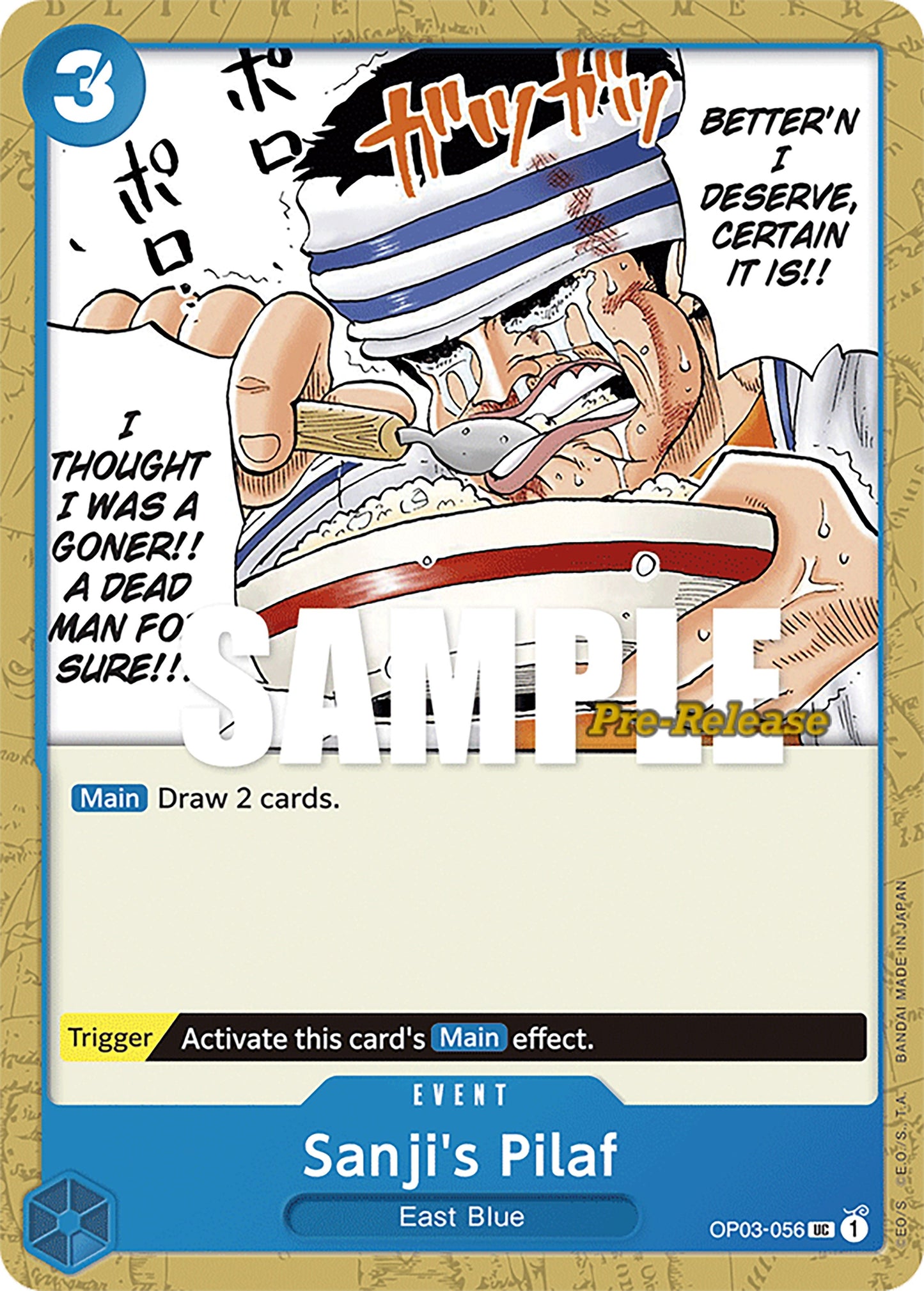Image for Sanji's Pilaf (OP03-056) (OP03 PRE) - One Piece Card Game