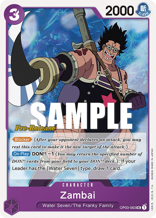 Image for Zambai (OP03-063) (OP03 PRE) - One Piece Card Game