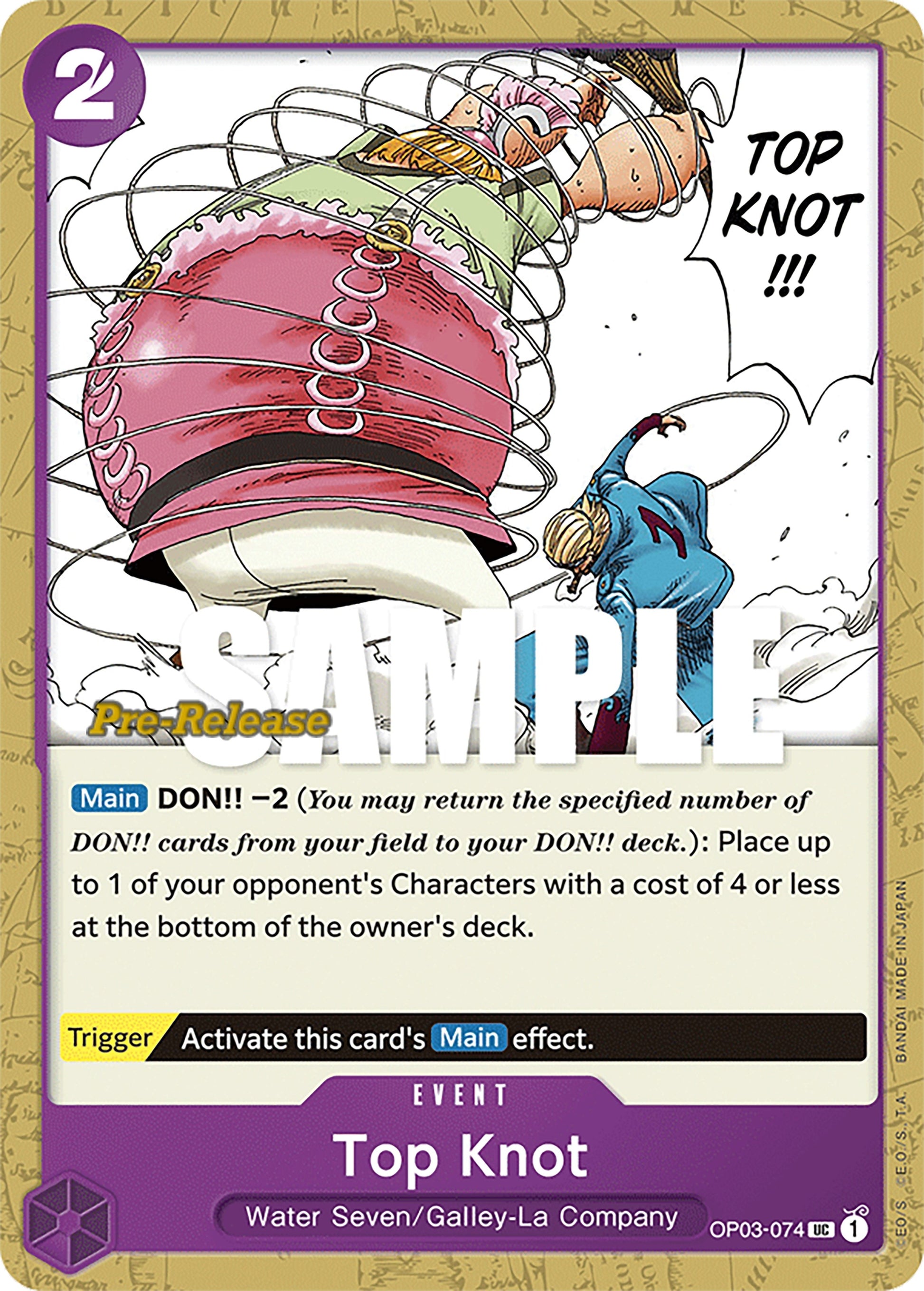 Image for Top Knot (OP03-074) (OP03 PRE) - One Piece Card Game