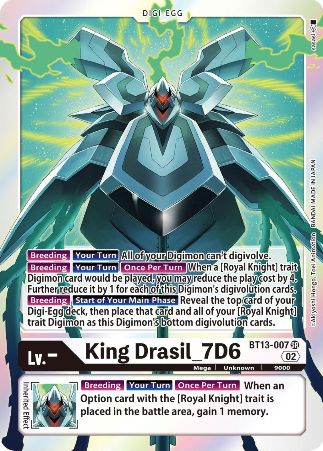Image for King Drasil_7D6 (BT13-007 SR) (BT13) - Digimon Card Game