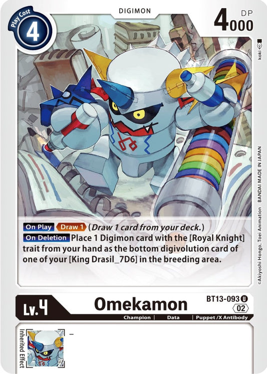 Image for Omekamon (BT13-093 U) (BT13) - Digimon Card Game