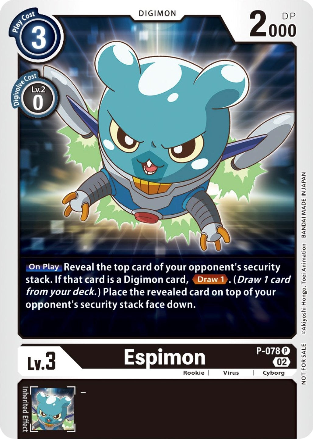Image for Espimon - P-078 (Versus Royal Knight Booster Pre-Release) (P-078) (D-PR) - Digimon Card Game