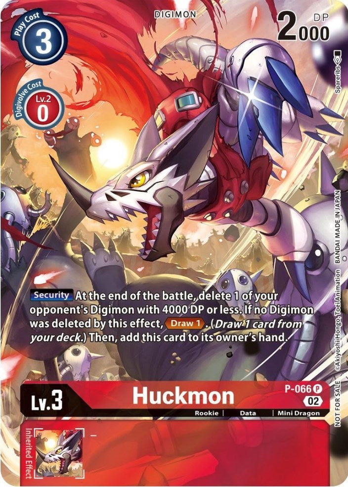 Image for Huckmon - P-066 (Official Tournament Pack Vol.10) (P-066 P) (D-PR) - Digimon Card Game