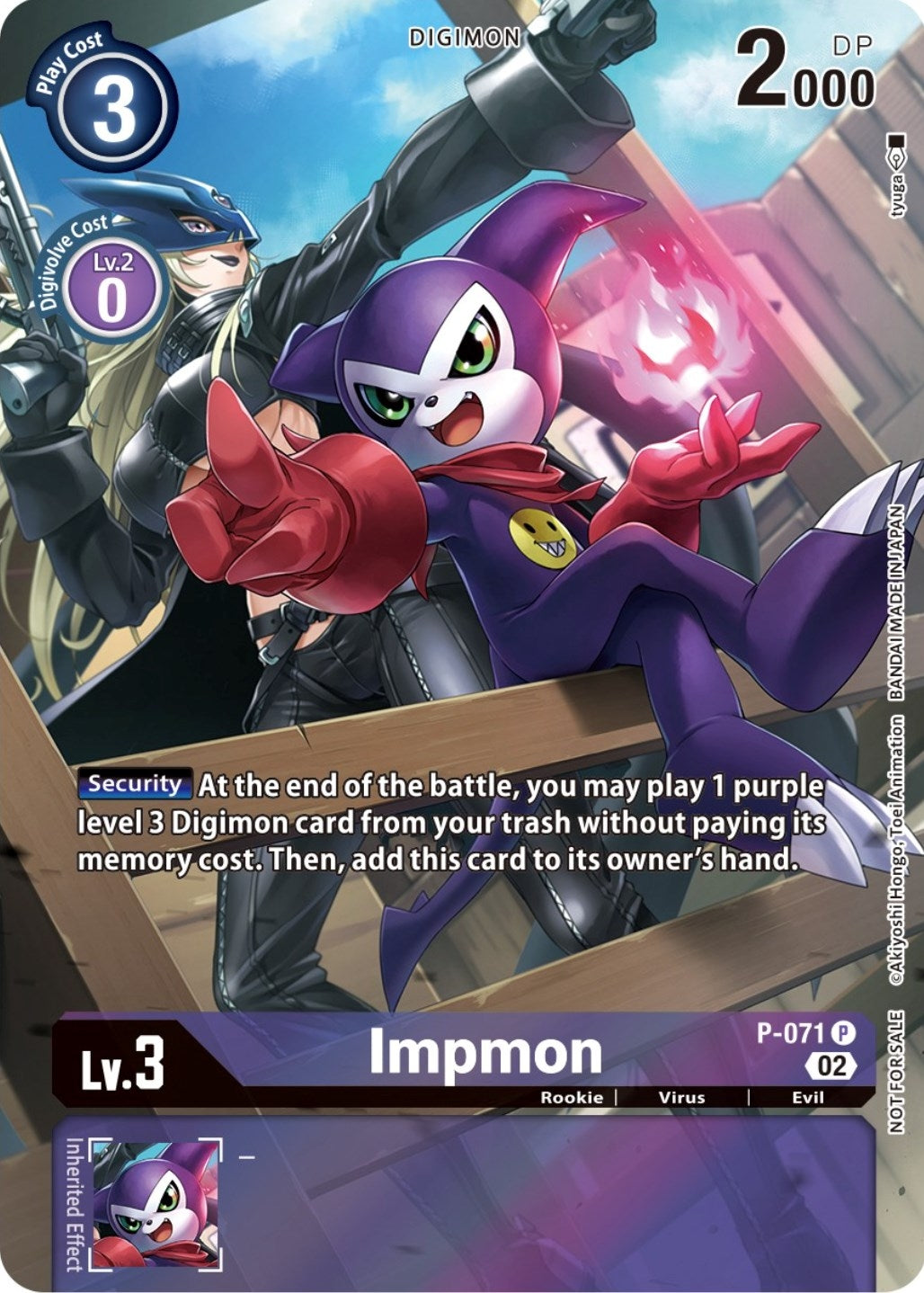 Image for Impmon - P-071 (Official Tournament Pack Vol.10) (P-071 P) (D-PR) - Digimon Card Game