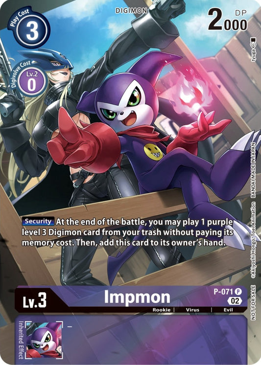 Image for Impmon - P-071 (Official Tournament Pack Vol.10) (P-071 P) (D-PR) - Digimon Card Game