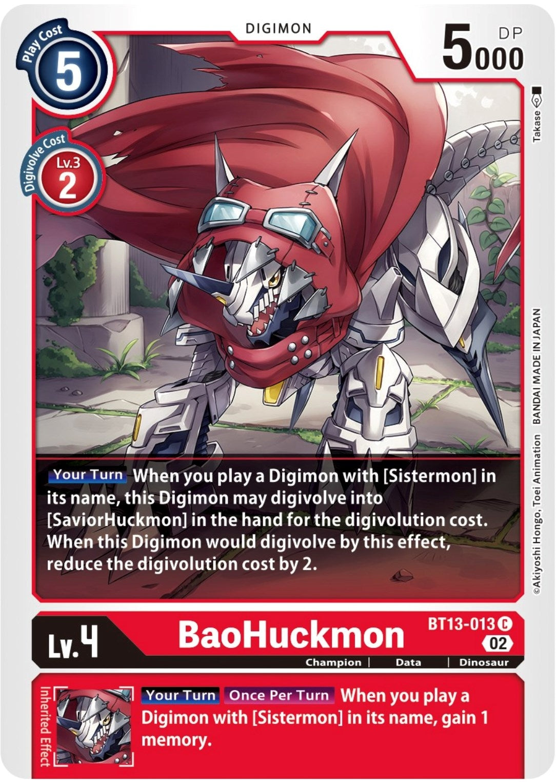 Image for BaoHuckmon (BT13-013 C) (BT13) - Digimon Card Game