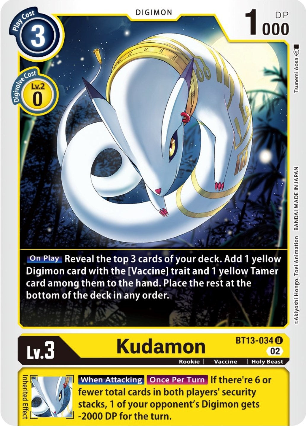 Image for Kudamon (BT13-034 U) (BT13) - Digimon Card Game