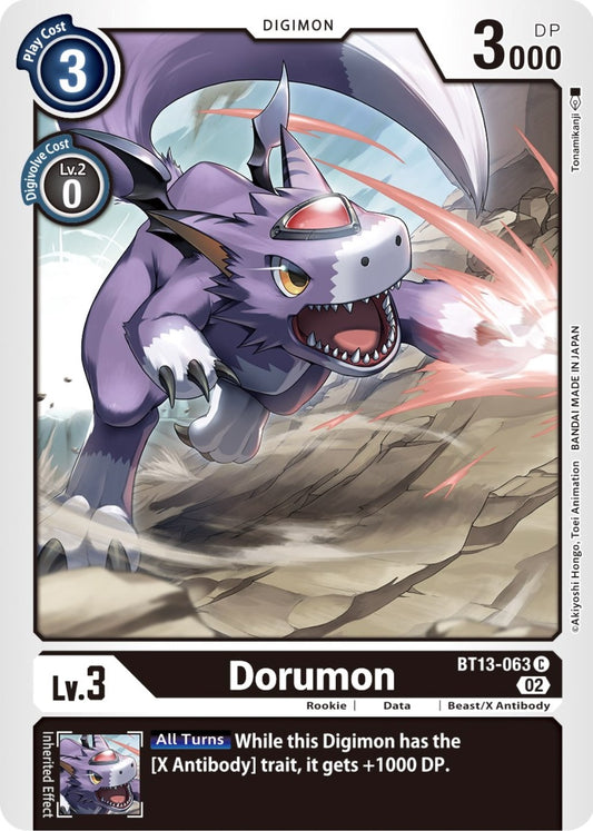 Image for Dorumon (BT13-063 C) (BT13) - Digimon Card Game