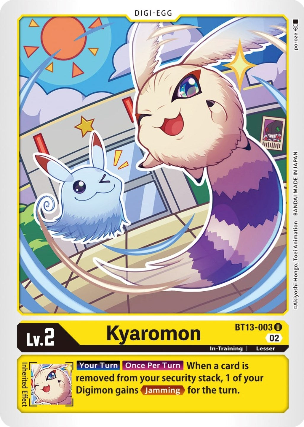 Image for Kyaromon (BT13-003 U) (BT13) - Digimon Card Game