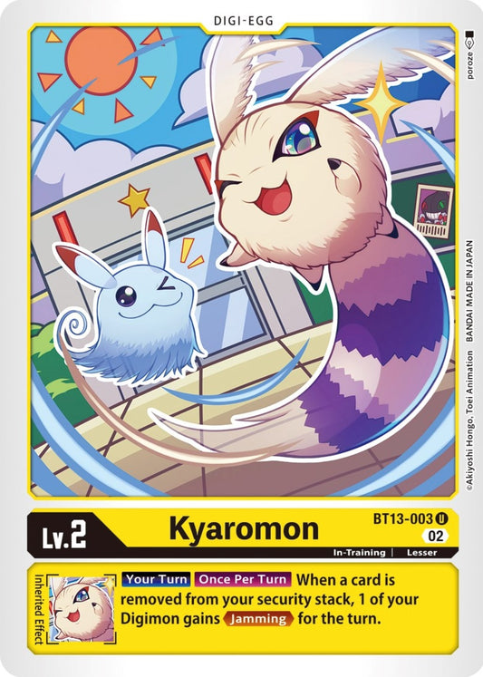 Image for Kyaromon (BT13-003 U) (BT13) - Digimon Card Game